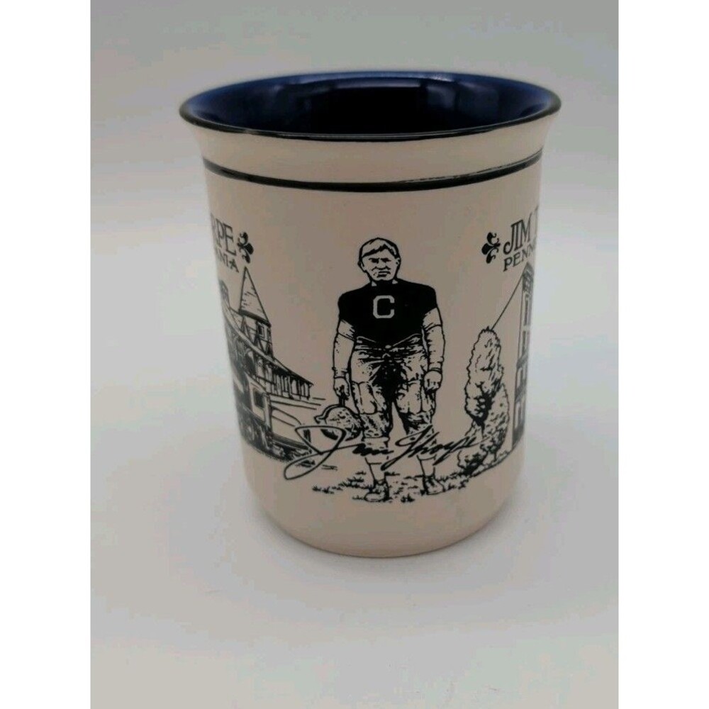 Jim Thorpe Pennsylvania Mug Tourist Train Clock Tower Football Reds 11 Oz